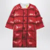 Moncler X A$ap Rocky Red Cotton T-shirt With Digital Print In Black