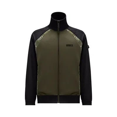 Pre-owned Moncler X Adidas Acetate Zip Up Sweatshirt 'black/green'