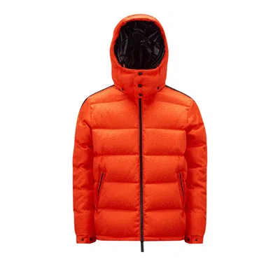 Pre-owned Moncler X Adidas Alpbach Short Down Jacket 'orange' | Men's Size 1