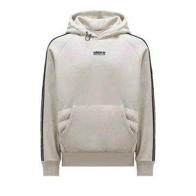 Pre-owned Moncler X Adidas Fleece Hoodie 'stone Grey' | Men's Size Xs