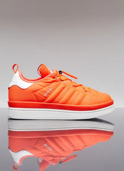 Moncler X Adidas Originals Campus Low Top Sneakers In Orange