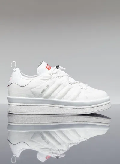 Moncler X Adidas Originals Campus Low Top Sneakers In White