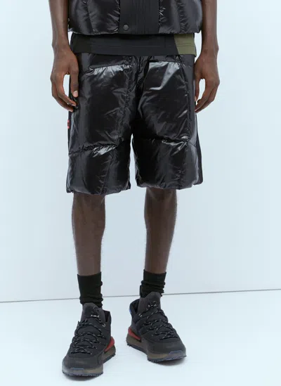 Moncler X Adidas Originals Down Track Shorts In Black