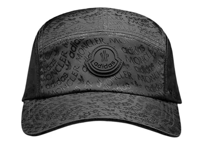Pre-owned Moncler X Adidas Originals Logo Jacquard Baseball Cap In Black