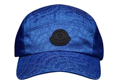 Pre-owned Moncler X Adidas Originals Logo Jacquard Baseball Cap In Blue