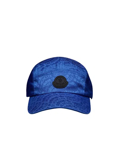 Moncler X Adidas Originals Logo Jacquard Baseball Hat In Blue