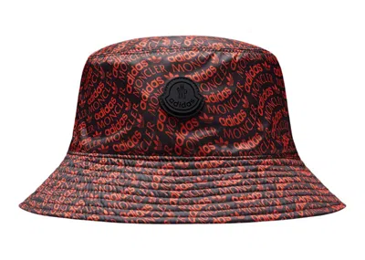 Pre-owned Moncler X Adidas Originals Reversible Bucket Hat In Red & Black