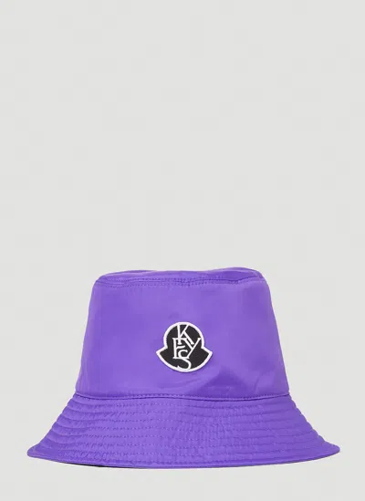 Moncler X Alicia Keys Women Logo Patch Bucket Hat In Purple