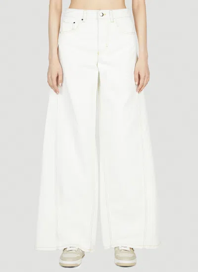 Moncler X Alicia Keys Women Wide Leg Pants In White