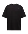Moncler X Asap Rocky Logo Patch Crewneck T-shirt In Black