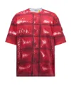 Moncler Xasap Rocky Logo-patch T-shirt In Red