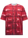Moncler X Asap Rocky Short Sleeve Front Paddet T-shirt In Red