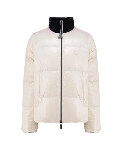 Moncler X Asap Rocky Zip-up High Neck Jacket In White