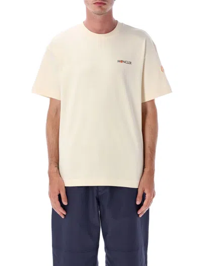 Moncler X Donald Glover Ribbed Cotton T-shirt In Neutral