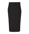 Moncler X Ee72 By Edward Enninful Neoprene Pencil Skirt In Black