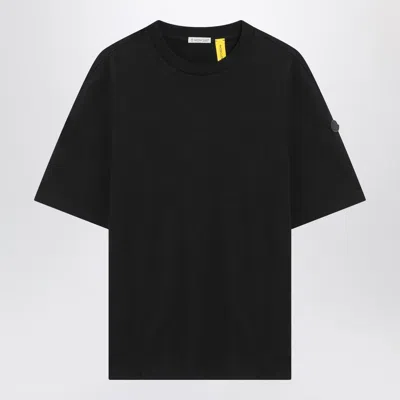 MONCLER X EDWARD ENNINFUL BLACK COTTON T-SHIRT
