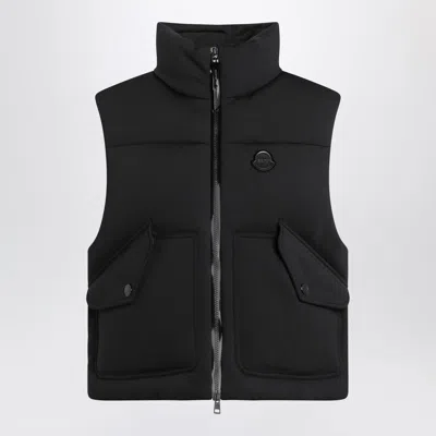 Moncler X Edward Enninful Black Padded Zip Vest