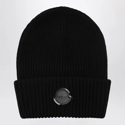 Moncler X Edward Enninful Black Wool Beanie
