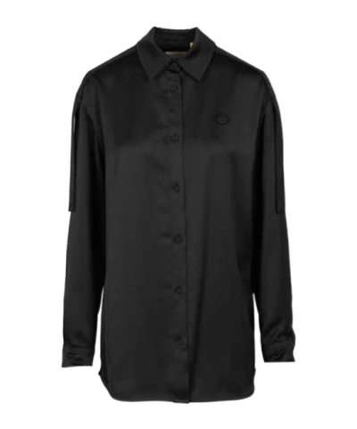 Moncler X Edward Enninful Button-up Shirt In Black