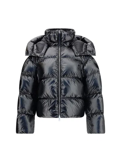 Moncler X Edward Enninful The Lothar Short Down Jacket With Hood From Moncler X Ee72 By Edward Enninful In Black