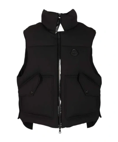 Moncler X Edward Enninful Otis Zip-up Gilet In Gold