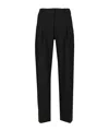 Moncler Belt Loop Casual Pants In Black