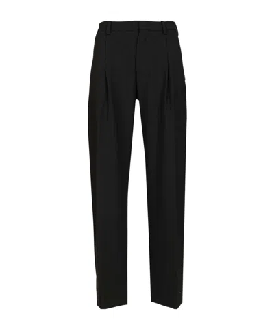 Moncler Belt Loop Casual Pants In Black