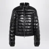Moncler X Edward Enninful Black Shiny Nylon Down Jacket In Black