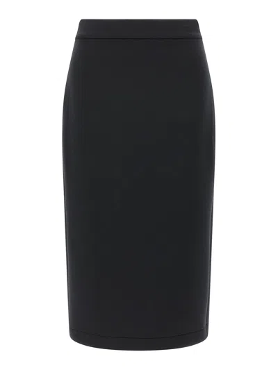 MONCLER FALDA SEMILARGA - NEGRO