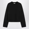 Moncler X Edward Enninful Sweatshirt With Asymmetric Hem In Black