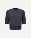 Moncler X Edward Enninful T-shirt By Moncler X Ee72 By Edward Enninful In Neoprene In Black