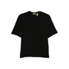 Moncler X Edward Enninful Black Cotton T-shirt In Black