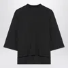 Moncler X Edward Enninful Top With Asymmetric Hem In Black