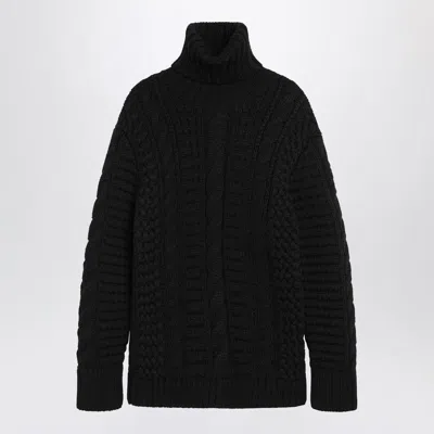 Moncler X Edward Enninful Turtleneck Sweater In Black