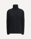 Moncler X Edward Enninful Turtleneck Sweater By Moncler X Ee72 By Edward Enninful In Merino Wool In Black
