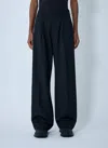 Moncler X Edward Enninful Wool-blend Gabardine Pants In Black