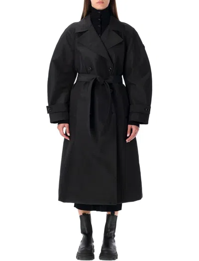 Moncler X Edward Enninful Zake Trench Coat In Black