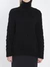 Moncler X Edward Enningful Ee72 Turtleneck Sweater Tricot In Black