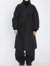 Moncler X Edward Enningful Ee72 Zake Trench In Black
