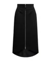 Moncler X Ee72 By Edward Enninful Cotton Gabardine Midi Skirt In Black