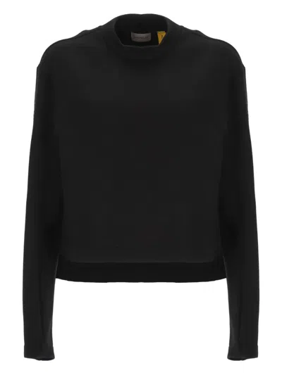 Moncler X Ee72 By Edward Enninful Crew Neck Sweater In Black