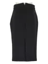 Moncler X Ee72 By Edward Enninful High-waisted Pencil Skirt In Black