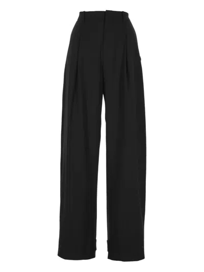 Moncler X Ee72 By Edward Enninful High-waisted Trousers In Black