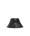 Moncler X Ee72 By Edward Enninful Leather Bucket Hat In Black