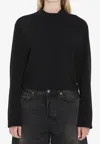 Moncler X Ee72 By Edward Enninful Logo Patch Crewneck Sweatshirt In Black