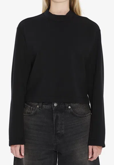 MONCLER X EE72 BY EDWARD ENNINFUL LOGO PATCH CREWNECK SWEATSHIRT