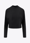 Moncler X Ee72 By Edward Enninful Logo Patch Crewneck Sweatshirt In Blue