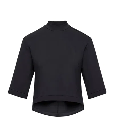 Moncler X Ee72 By Edward Enninful Neoprene T-shirt In Black