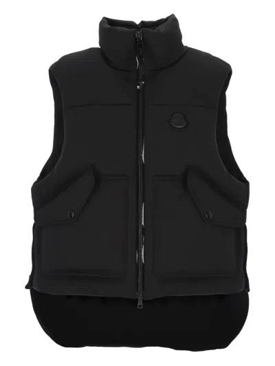 Moncler X Ee72 By Edward Enninful Otis Puffer Vest In Black