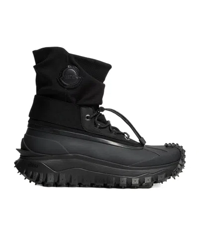 Moncler X Ee72 By Edward Enninful Trailgrip Storm Boots In Black